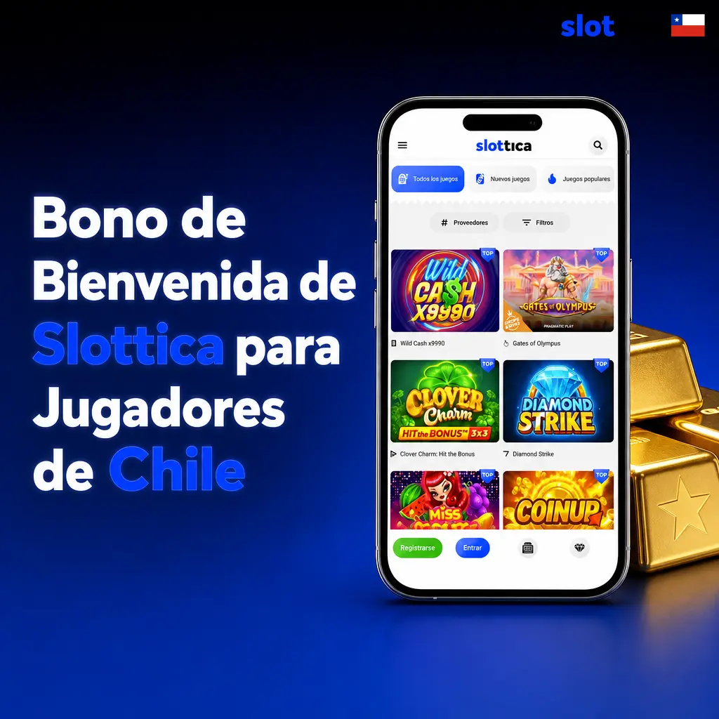 Bono de bienvenida Slottica Chile: 3 depósitos al 100% hasta USD 1.050 y 275 giros gratis