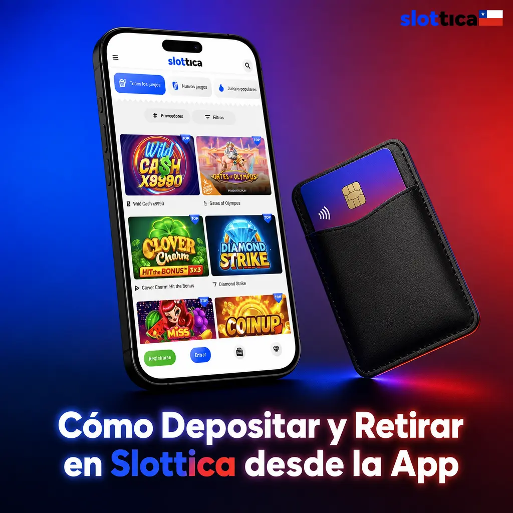 Guía para depositar y retirar dinero en Slottica desde la app móvil con métodos de pago en Chile