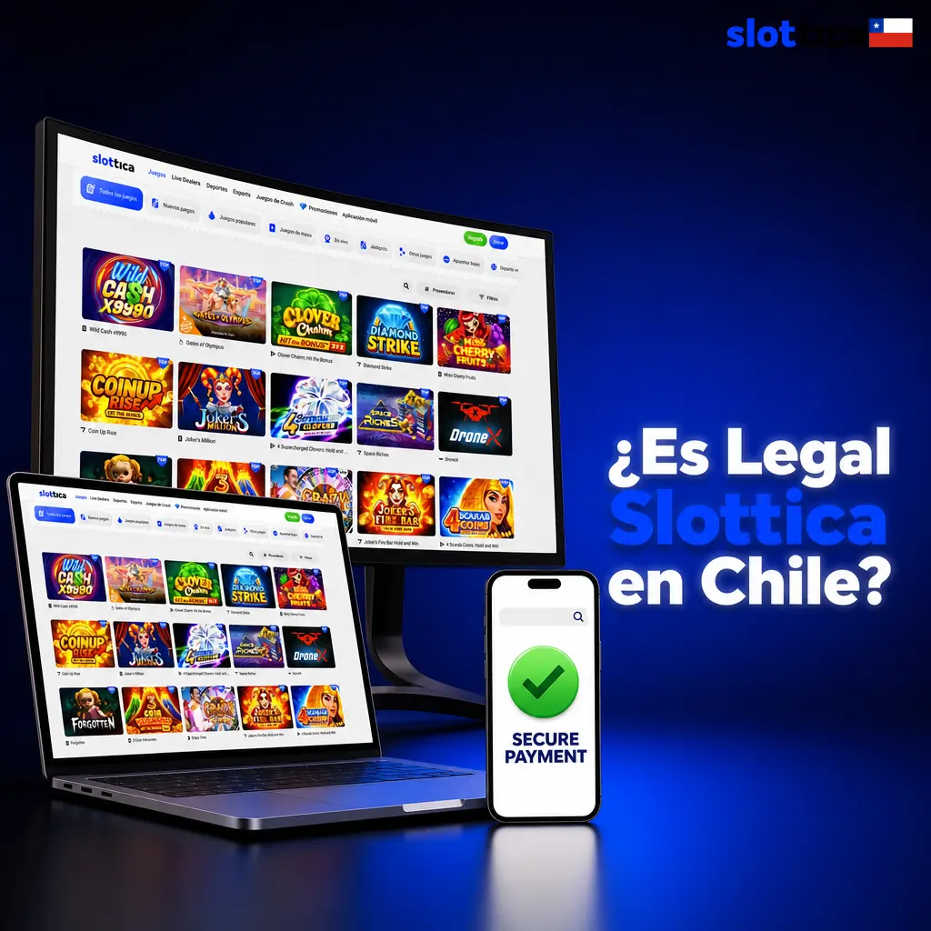 Slottica casino online legal en Chile con licencia de Curaçao número 8048/JAZ, regulación internacional y juego responsable
